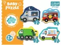 Trefl. Baby puzzle 4w1. Pojazdy i zawody - tantis.pl