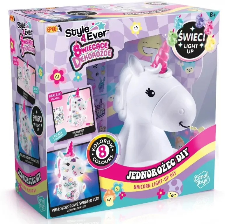 Epee. Świecące Dekorożce. Jednorożec - tantis.pl