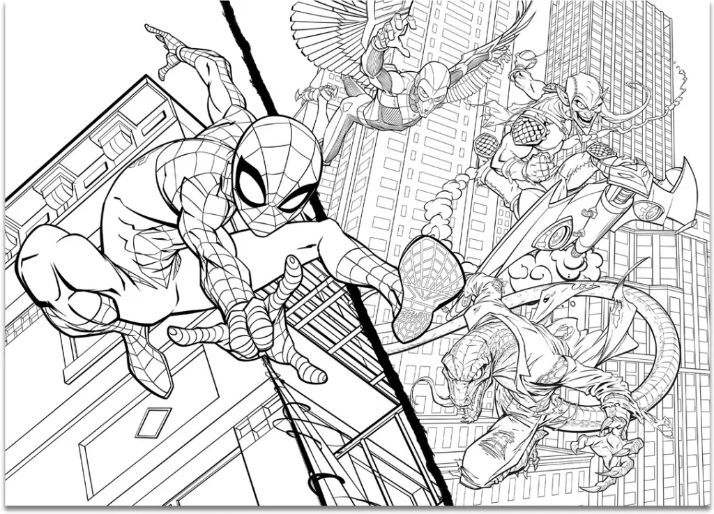 Lisciani. Puzzle 4x48 podłogowe dwustronne. Maxi Spiderman - tantis.pl