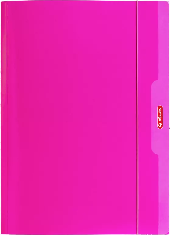 Teczka A4 z gumką różowy Color Blocking - tantis.pl