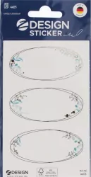 NAKLEJ RAMKA OWAL KWIATOWA 80X160 4405 ZF B