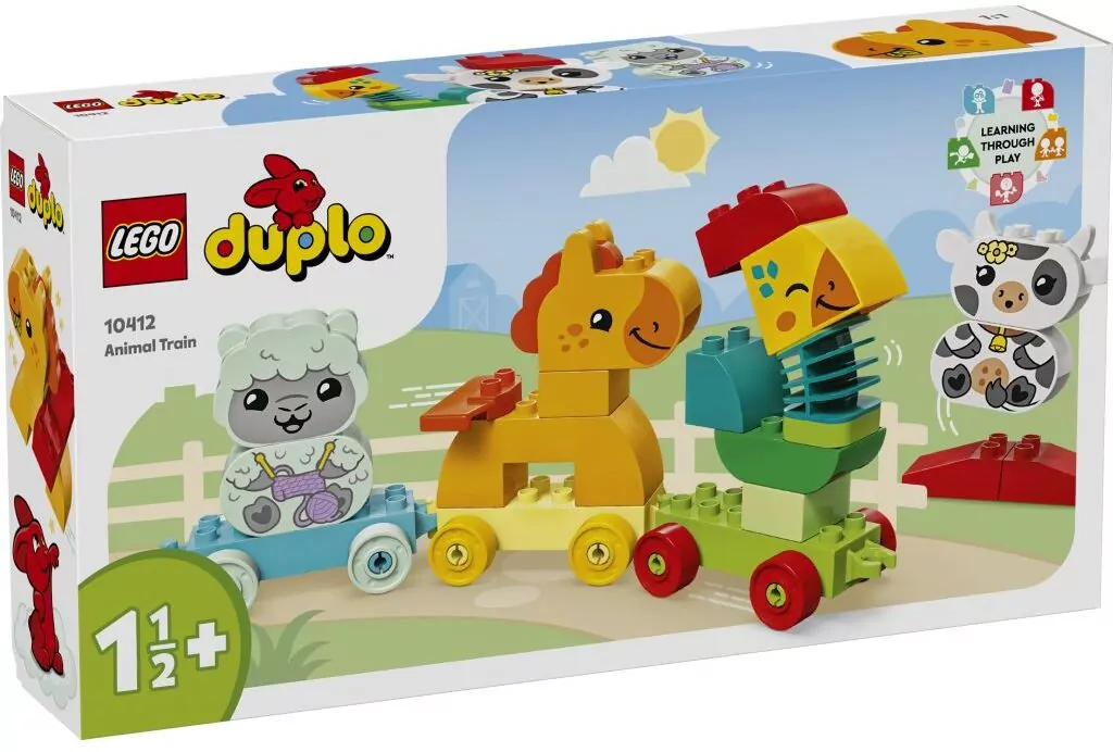 LEGO® DUPLO®. Mój pierwszy pociąg ze zwierzątkami 10412 - tantis.pl