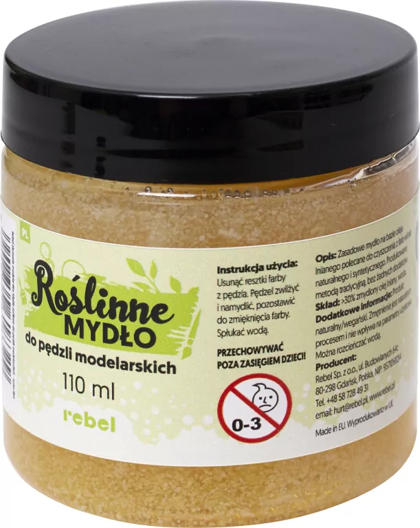 Rebel: Mydło do pędzli modelarskich (roślinne) - tantis.pl