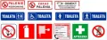 Naklejka informacyjna, mix 80x210 - tantis.pl