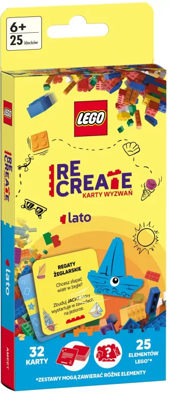 Lego Recreate. Karty Wyzwań. Lato - tantis.pl