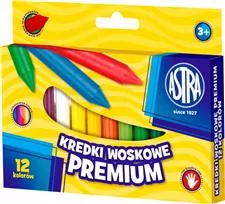 Kredki Woskowe Premium 12 kolorów - tantis.pl