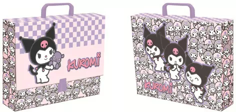 Teczka z rączką A4 XL Kuromi pink - tantis.pl