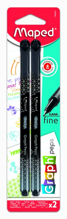 Cienkopis. Graph Peps Deco. Czarny - tantis.pl