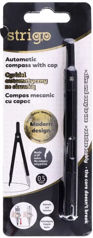 Cyrkiel automatyczny ze skuwką czarny - tantis.pl