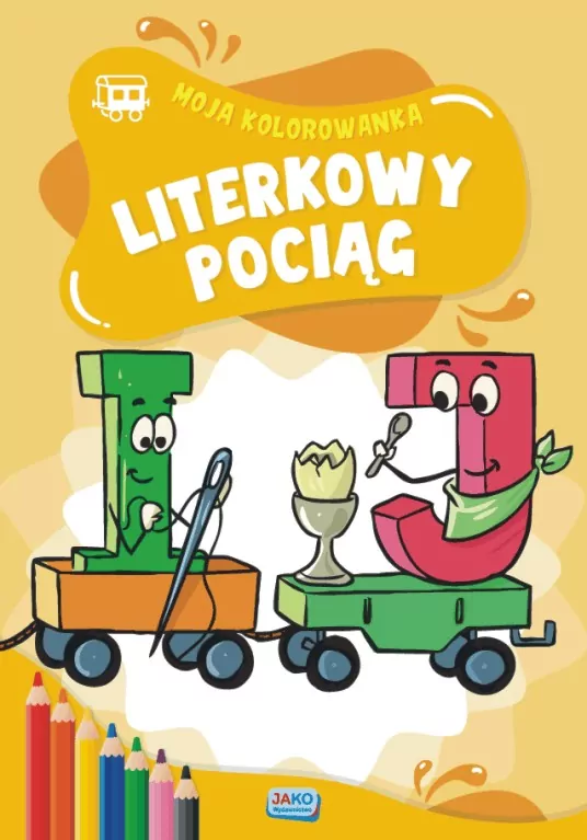 Literkowy pociąg. Moja kolorowanka - tantis.pl