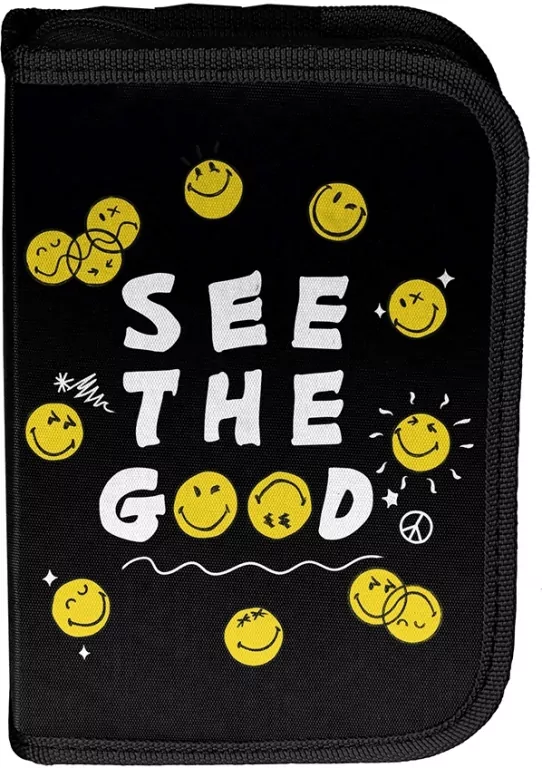 Piórnik bez wyposażenia Smiley SM25LU-P001BW - tantis.pl