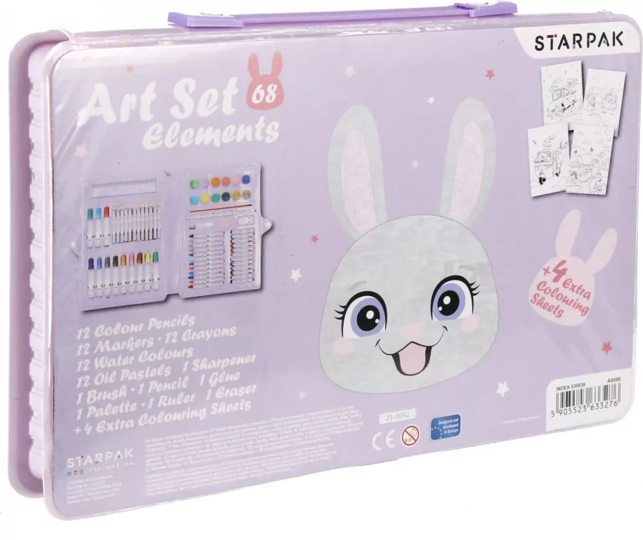 Zestaw artystyczny 68 elementów. Rabbit - tantis.pl