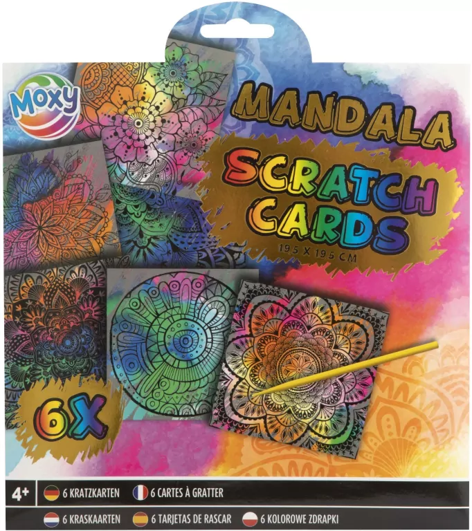 Kreatywna zdrapywanka Zwierzęta Mandale. Mix - tantis.pl