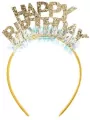 Opaska Happy Birthday 14,5x19cm złota - tantis.pl