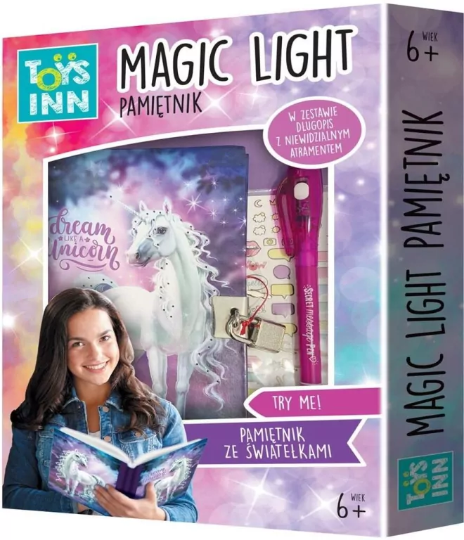 Pamiętnik Magic Light. Unicorn. Toyslnn - tantis.pl