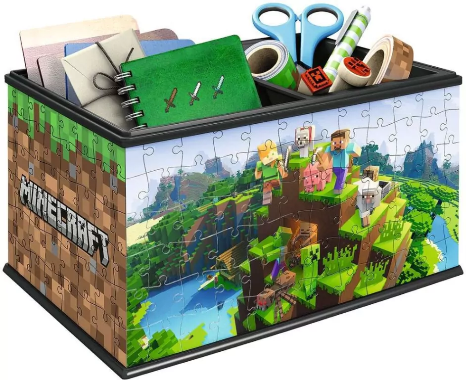 Ravensburger. Puzzle 3D. Szkatułka Minecraft - tantis.pl