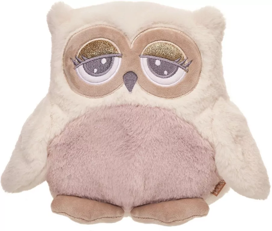 Sowa Abby kremowo-różowa 23cm - tantis.pl