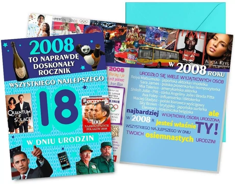 Karnet Urodziny 18-latka - tantis.pl