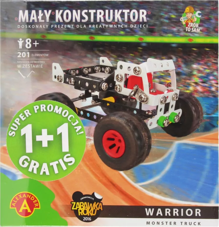 Monster Truck Warrior. Mały konstruktor - tantis.pl