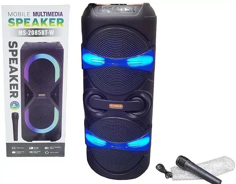 Głośnik Bluetooth z mikrofonem karaoke USB - tantis.pl