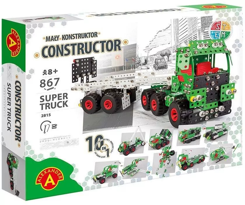 Mały Konstruktor 10w1 - Super Truck 8+ - tantis.pl