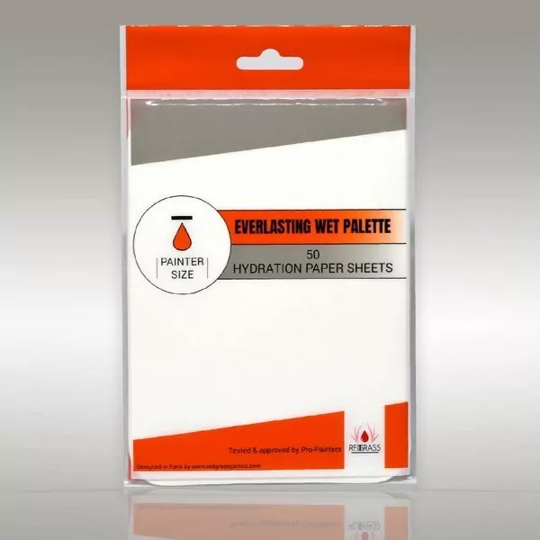 RedGrass: Hydration Paper Sheets for Painter (x50) - tantis.pl