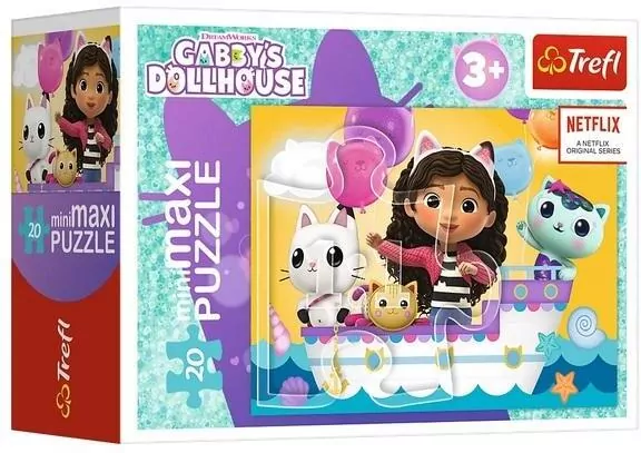 Puzzle 20 miniMaxi Kolorowy dzień Gabby 4 TREFL - tantis.pl