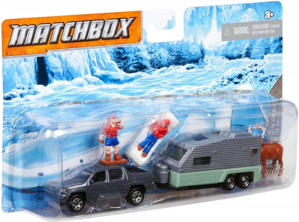 Matchbox. Samochód z przyczepą i akcesoriami - tantis.pl