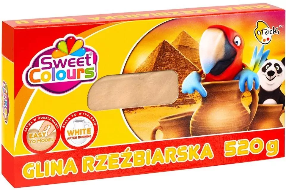 Glina rzeźbiarska 500g.Otocki - tantis.pl