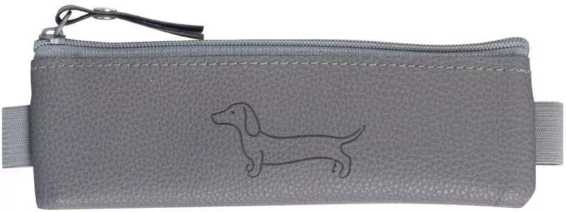 Saszetka mini z gumką na zeszyt Sharky popielata - tantis.pl