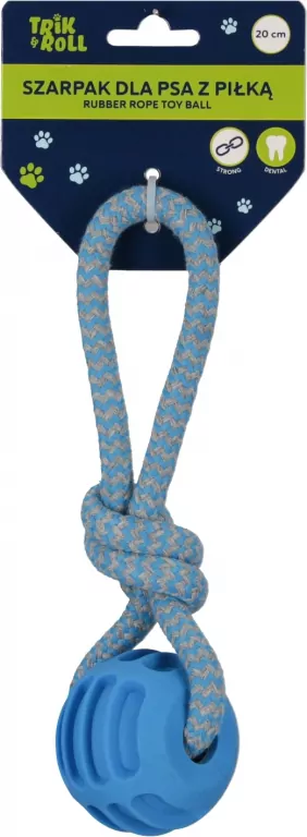 Szarpak dla Psa z piłką 20cm - tantis.pl