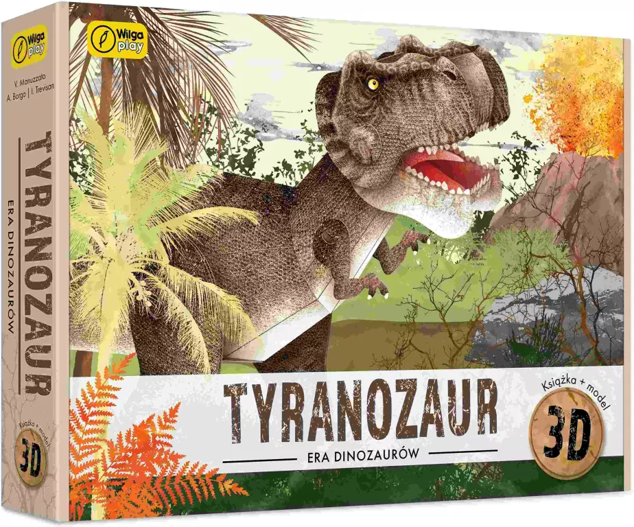 Książka i puzzle 3D. Era dinozaurów Tyranozaur - tantis.pl