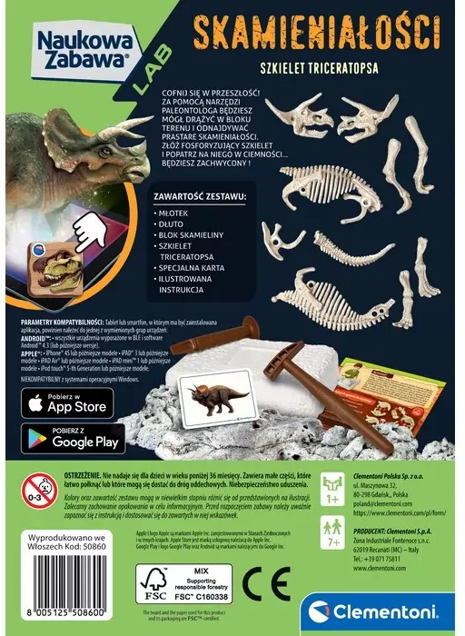 Naukowa zabawa. Triceratops fluorescencyjny - tantis.pl