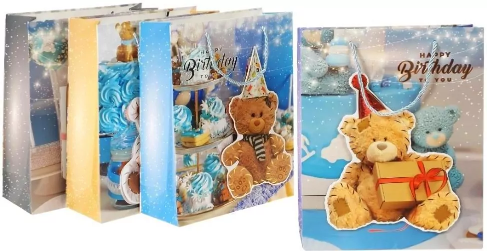 Torebka prezentowa 32x26x10cm MIX - tantis.pl