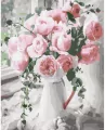 Malowanie po numerach BRUSHME 40x50cm Bukiet delikatnych róż - tantis.pl
