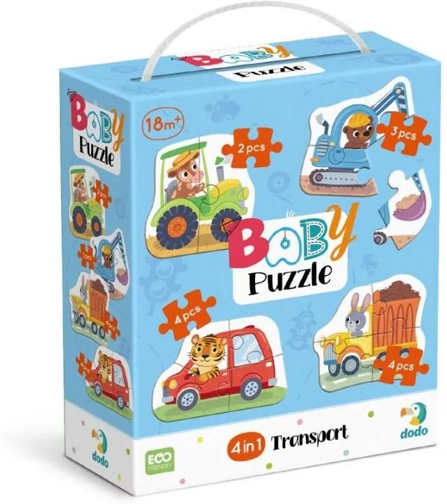 Baby puzzle 4w1 Transport - tantis.pl