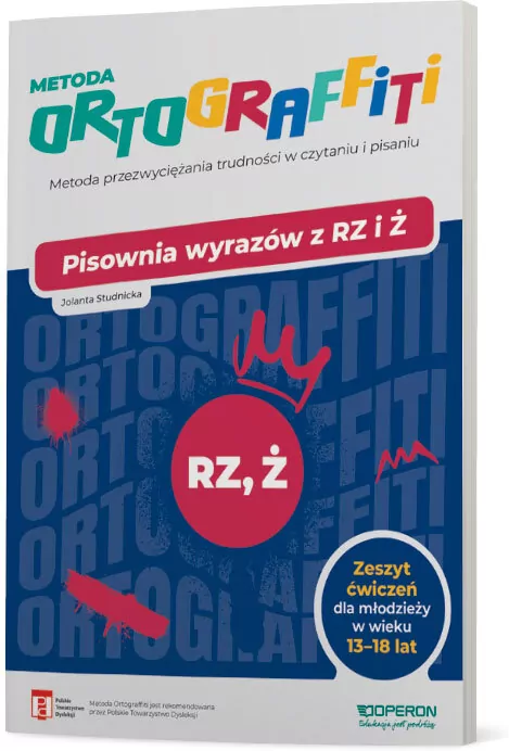 Ortograffiti. Pisownia wyrazów z RZ i Ż 13-18 lat - tantis.pl