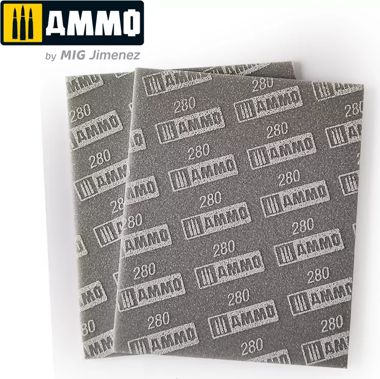 Ammo: Sanding Sponge Sheet - 280 (2) - tantis.pl