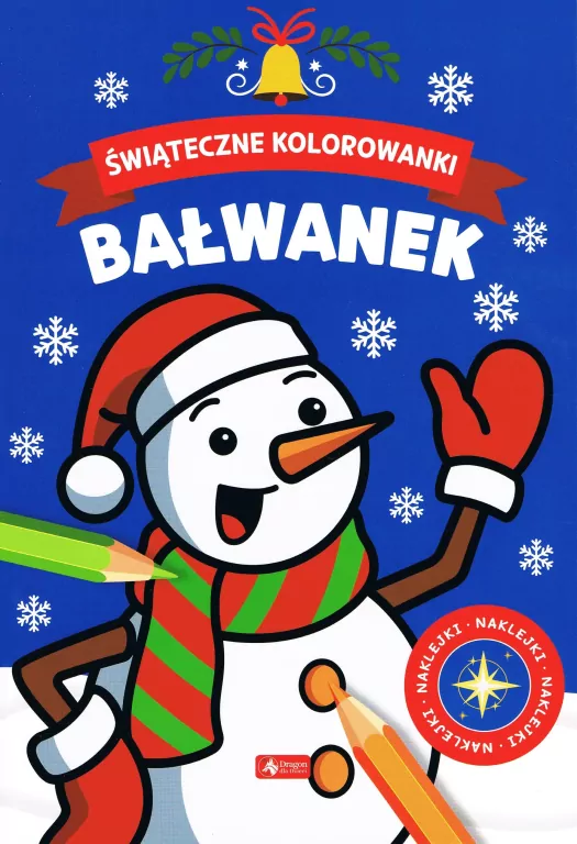 Świąteczne kolorowanki. Bałwanek - tantis.pl