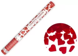 Tuba z sercami czerwony 60cm