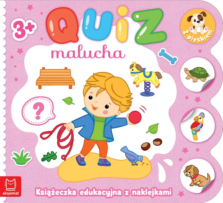 Quiz malucha. Książeczka edukacyjna z naklejkami.. - tantis.pl