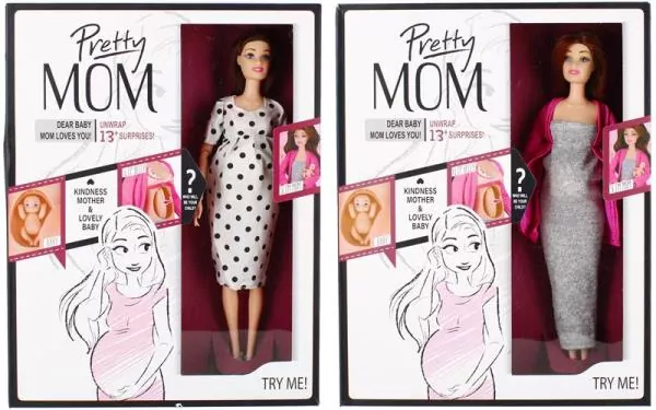 Mega Creative. Lalka w ciąży Mama 29cm z niespodzianką 499064. Mix, 1 sztuka - tantis.pl