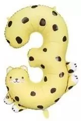 Balon foliowy 3. Gepard, 68x98cm - tantis.pl