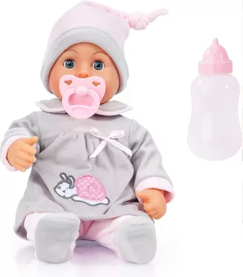 Lalka First Words Baby szara