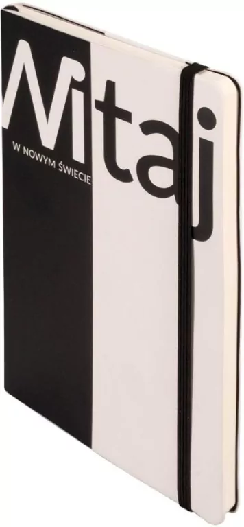 Notes A5 kropki. Witaj. Czarno-biały - tantis.pl