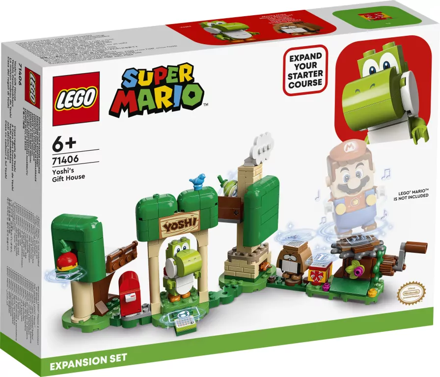 LEGO® Super Mario. Dom prezentów Yoshiego — zestaw rozszerzający. 71406 - tantis.pl