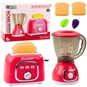 Zestaw urządzeń kuchennych Toster Blender różowy - tantis.pl