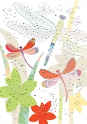 Karnet B6 + koperta. Ważki