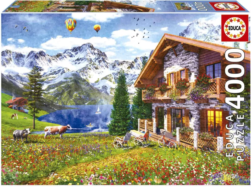 Puzzle 4000 Dom w Alpach - tantis.pl