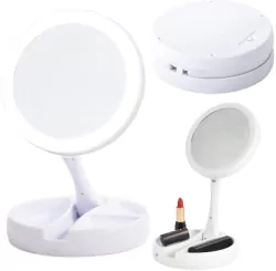 Lusterko podświetlane LED powiększenie 10x